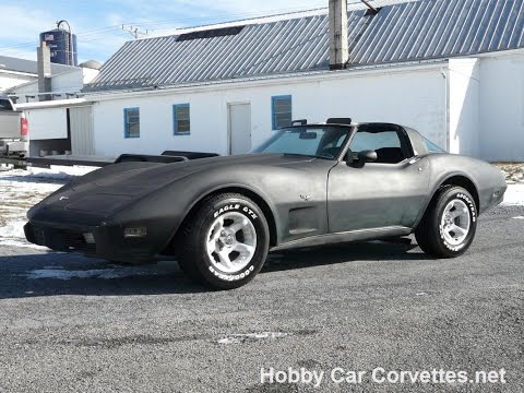 1979 Black Corvette T Top Green Int Video