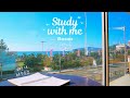 2-HOUR STUDY WITH ME 🚢 in Busan / 🌊 Relaxing Wave Sounds / Pomodoro 25-5 [ambience ver.]