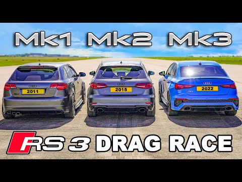 Audi RS3 generations: DRAG RACE