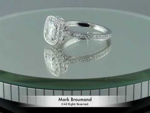2.01ct Cushion Cut Diamond Engagement Anniversary Ring- Mark Broumand