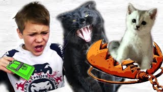КОШЕЧКА Марфа Попала в КАПКАН! Кошка Никиса не бросила Марфу в БЕДЕ!