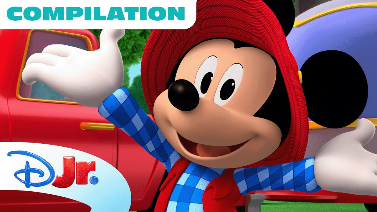 Let’s Play Outside! ☀️ | Outdoor Fun Compilation ft. Mickey Mouse, Bluey, Spidey & More! | @disneyjr