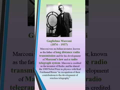 Guglielmo Marconi (1874 – 1937)