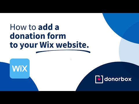 How to Add a Donation Form to Your Wix Website within Minutes | Donorbox Tutorial