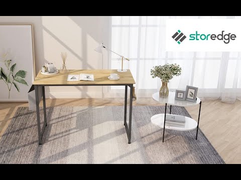 Wooden foldable computer desk