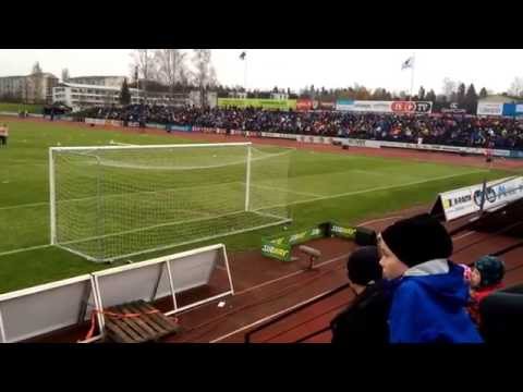 Sjk vs Jaro. Tunnelmia ennen ottelun alkua. (25.10)