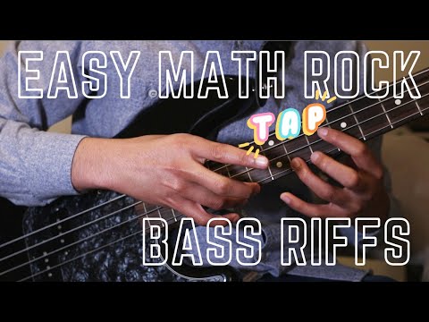 "Beginner" Math Rock Bass Tapping Riffs, with tabs