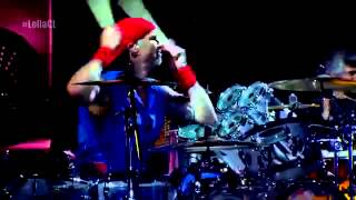 Red Hot Chili Peppers - The Greeting Song (tease) + Give It Away [Live, Lollapalooza Chile 2014]