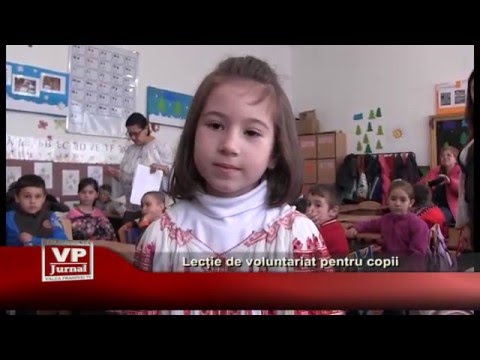Lecție de voluntariat pentru copii
