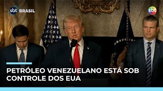 EUA assumem controle da exploração de petróleo da Venezuela | #SBTBrasil