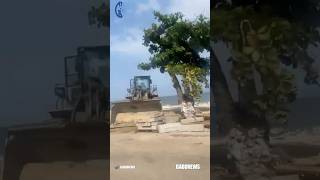 Les travaux d’aménagement de la voie du bord de mer se poursuivent normalement.