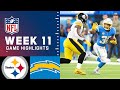 Steelers vs. Chargers Week 11 Highlights | NFL 2021
