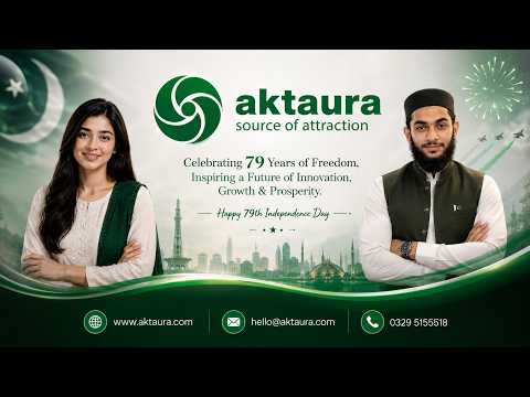 Together with aktaura, let's build a stronger digital Pakistan. 🇵🇰 Happy 79th Independance.