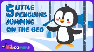 Five Little Penguins Song - The Kiboomers Dance Songs for Preschoolers