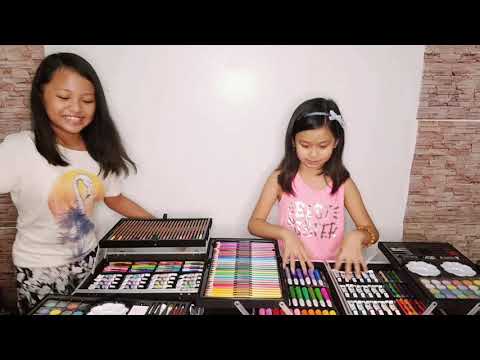 Art Coloring Drawing Painting Set  with Alloy Case