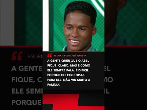 ABEL FICA NO PALMEIRAS? Endrick respondeu sobre o futuro do técnico