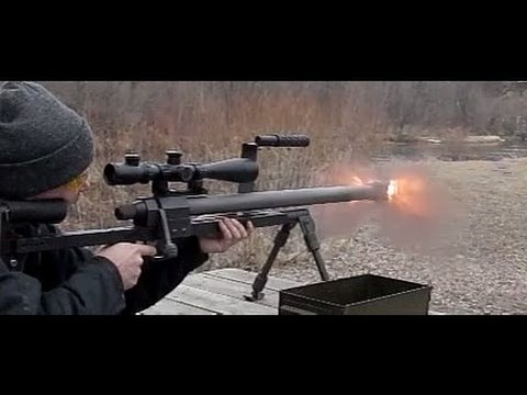 State Arms Gun Co. 50BMG rifle in slow motion, 600fps