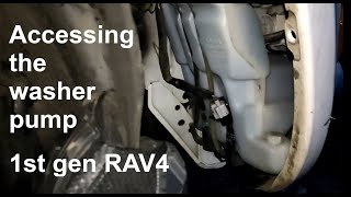 Accessing the Washer Fluid Pump on a 1st gen RAV4