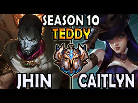 Jhin ADC vs Caitlyn [ T1 Teddy ] Lol Challenger Korea ✔️ 10.16 ✔️