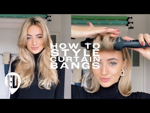 HOW TO STYLE CURTAIN BANGS WITH BRUSH 40 MM | @kirstenvo