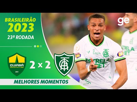 Gols e lances de Cuiabá x América-MG