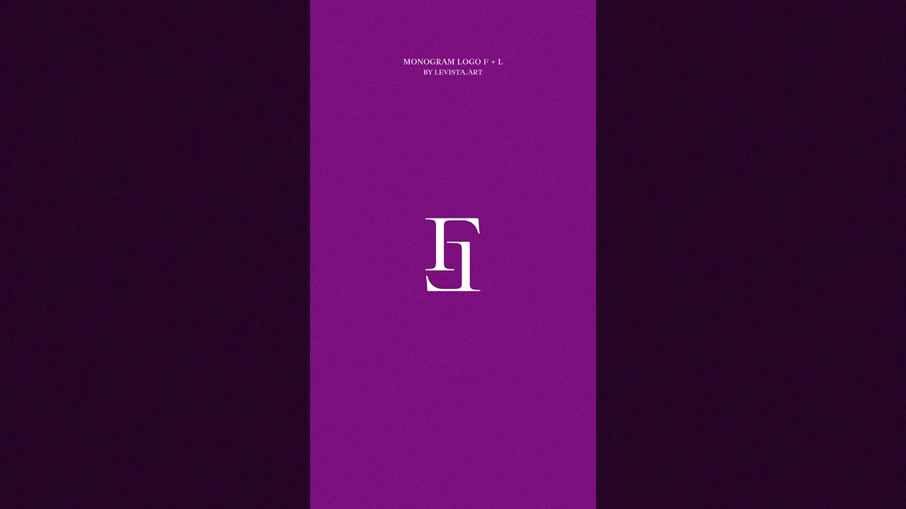 Monogram logo design with us 🫶 F• L ⭐️