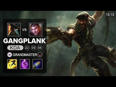 Gangplank vs Jayce Top - KR Grandmaster - Patch 13.13 Season 13