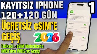 Kayıtsız iPhone 4 Ay Süre Uzatma 2026 | ÜCRETSİZ ve UYGULAMASIZ | Fiziksel + eSI
