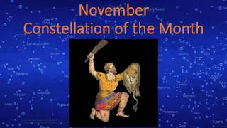November Constellation of the Month - Orion the Hunter