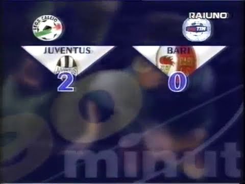 2000-01 (2a - 15-10-2000) Juventus-Bari 2-0 [Kovacevic,Zidane(R)] Servizio 90°Minuto Rai1