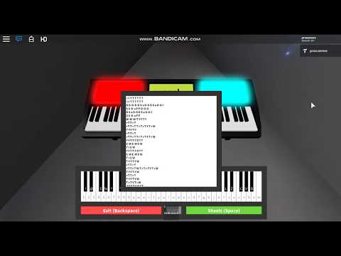 roblox piano (Old Town Road) sheets down below