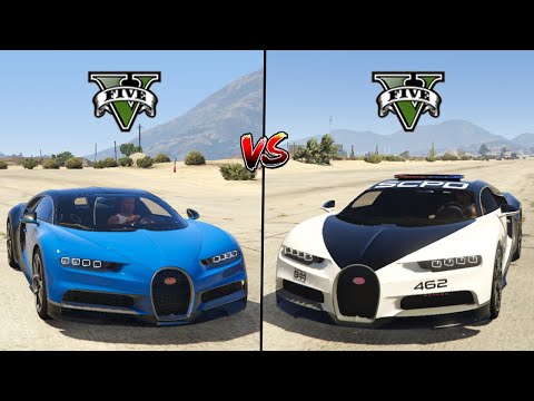 Gta 5 Normal Bugatti Chiron Car Vs Police Bugatti Chiron Car - Which Is Best?