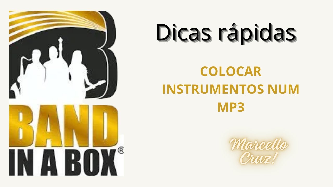 BAND IN A BOX 2025  (Colocar instrumentos no mp3)