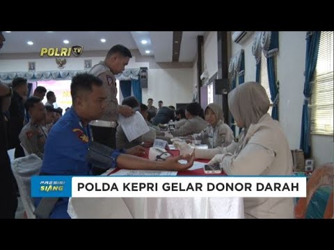 POLDA KEPRI GELAR DONOR DARAH SEMARAKKAN HARI BHAYANGKARA KE-78