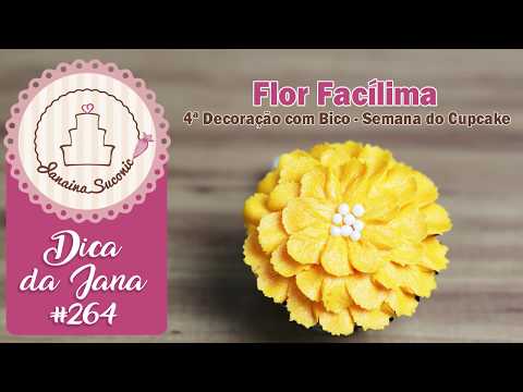 Dica da Jana #264 Flor facílima de babados - Por Janaina Suconic