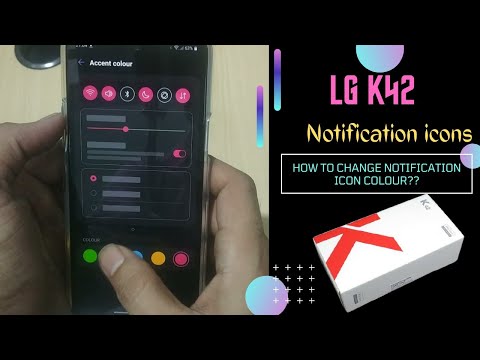 LG K42 Notification icons colour | Accent colour k42 | LG K42 icon