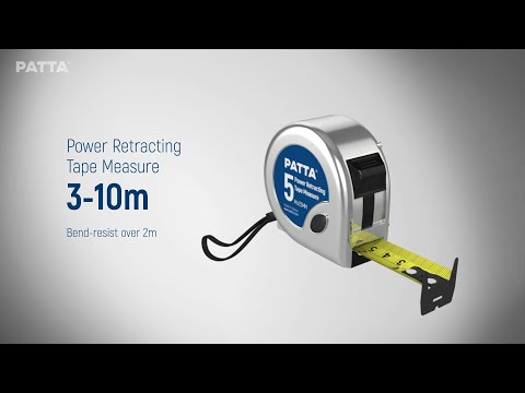 Power Retracting Tape Measure 3, 5, 7.5, 10M