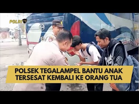 POLSEK TEGALAMPEL BANTU ANAK TERSESAT KEMBALI KE ORANG TUA