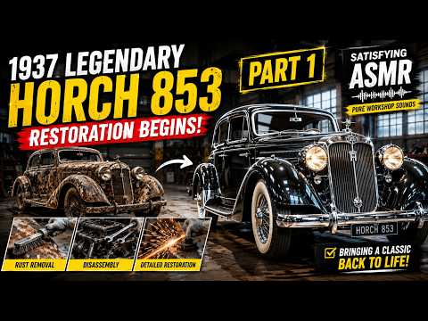 Thumbnail for 1937 Legendary Horch 853 ASMR Restoration (Part 1) by Horch