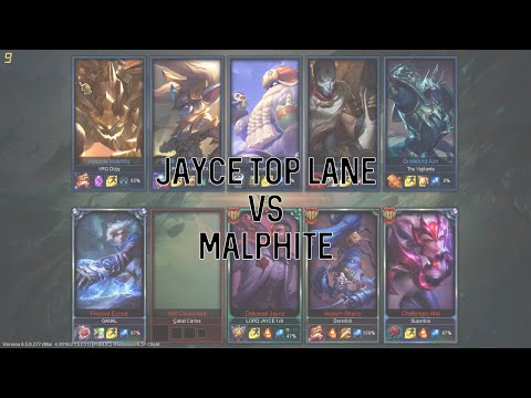 Jayce vs Malphite Top Lane Gameplay - Diamond
