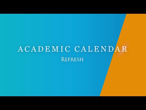 Faqs Academic Calendar Refresh