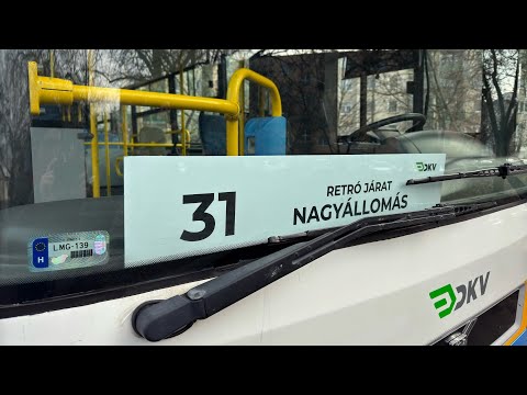(Megszűnt) 31-es járat, Debrecen | Doberdó utca - Nagyállomás [4K]