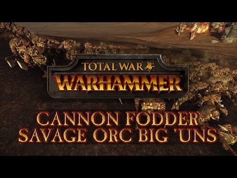 Total War: Warhammer - Cannon Fodder: Zombie Horde vs Savage Orc Big 'Uns!