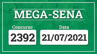 Capa de MEGA-SENA 2392