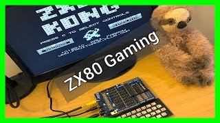 Retro Gaming on a ZX80 Clone - REAL HARDWARE - NO EMULATION
