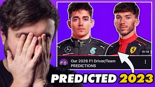 We predicted the 2026 F1 grid THREE years ago…