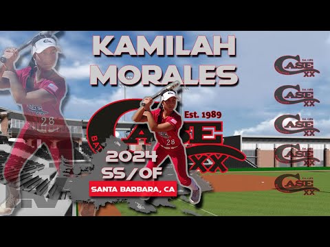 2024 Kamilah Morales Shortstop and Outfield, Softball Skills Video - Case Batbusters