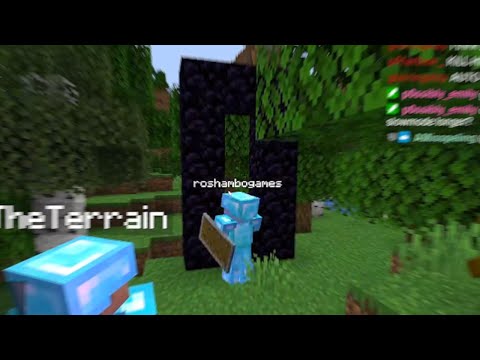 Roshambo forgets how to build a nether portal