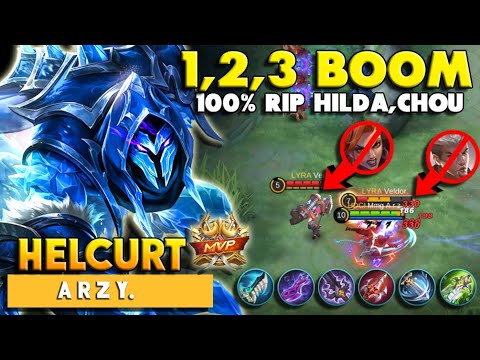 INSANELY 2Min Maniac Solo Rank Helcurt! Mobile Legends Aggressive Gameplay Helcurt by Arzy