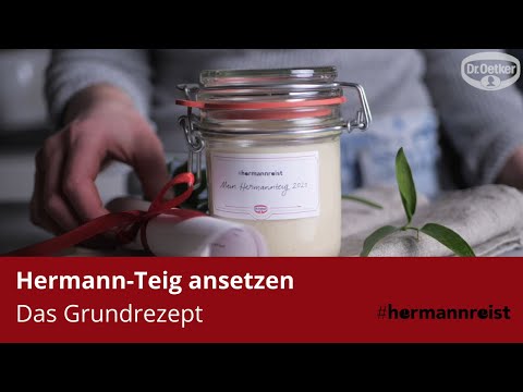 Wie setze ich einen Hermann-Teig an? Das Grundrezept